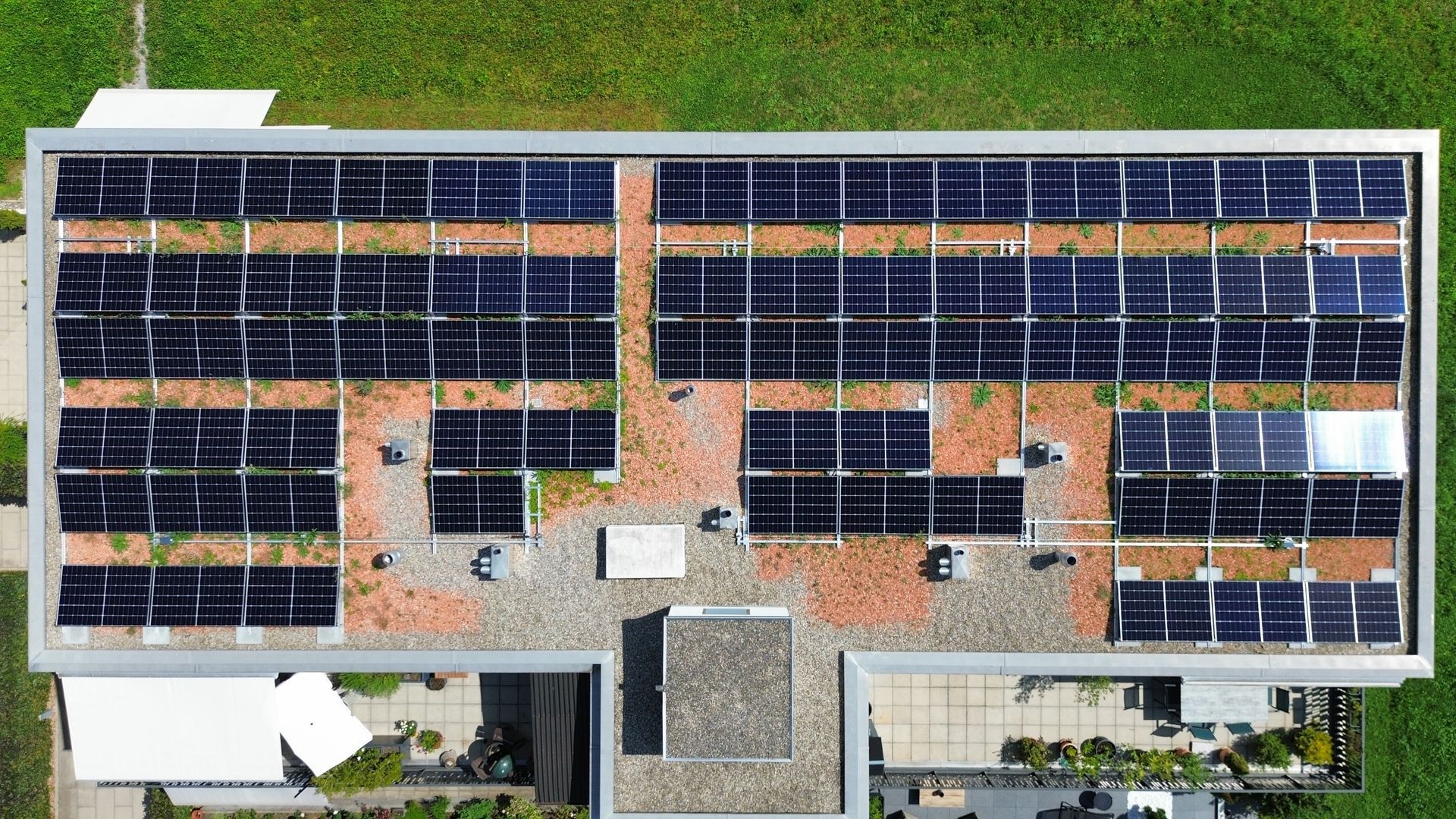 Solaranlage Luftaufnahme
